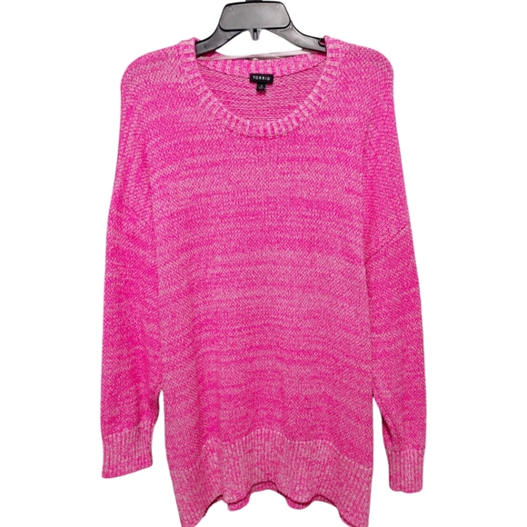 Torrid Pink Crew Neck Sweater - Picture 5 of 12